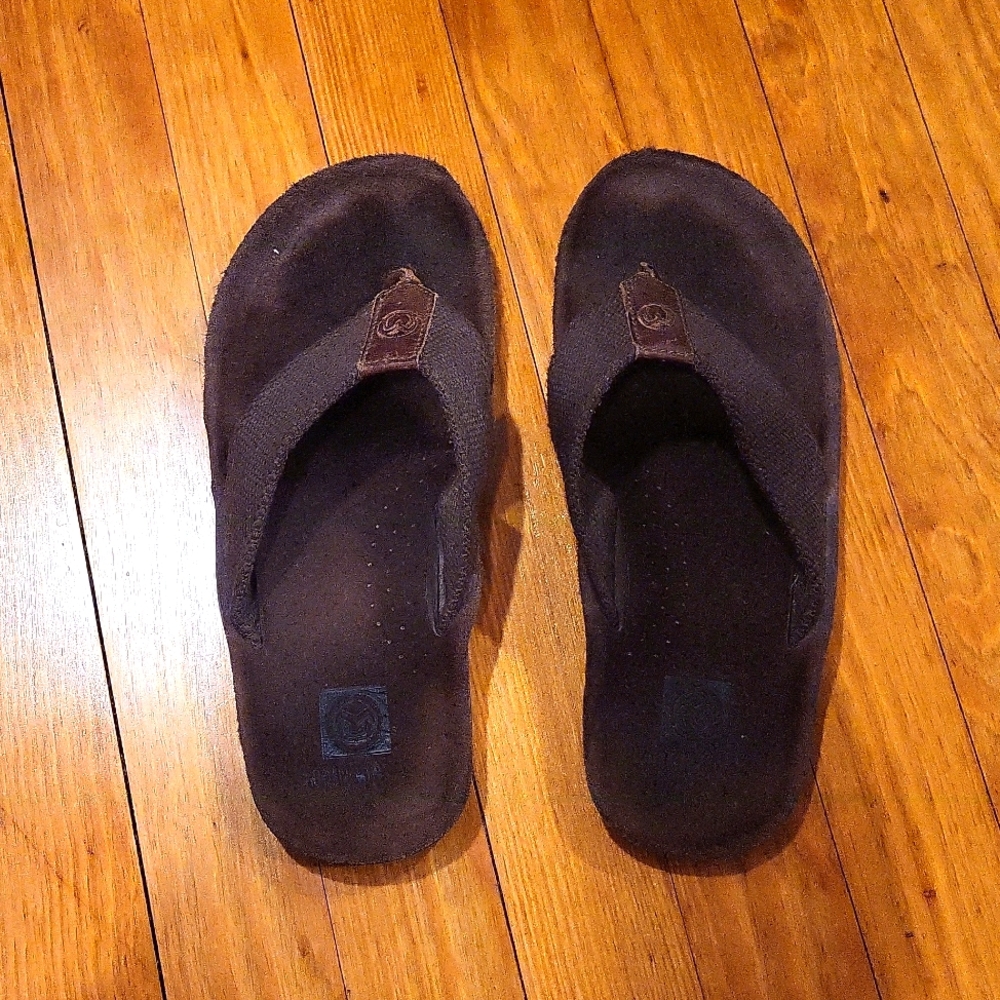 Ocean minded men's flip flops size 10